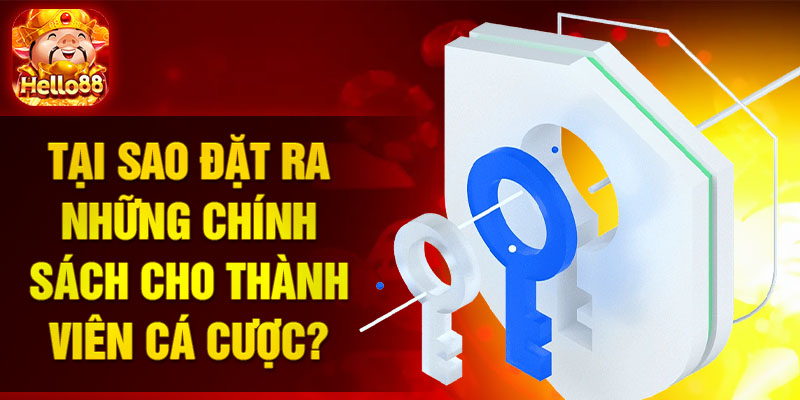 Tại sao đặt ra những chính sách cho thành viên cá cược?